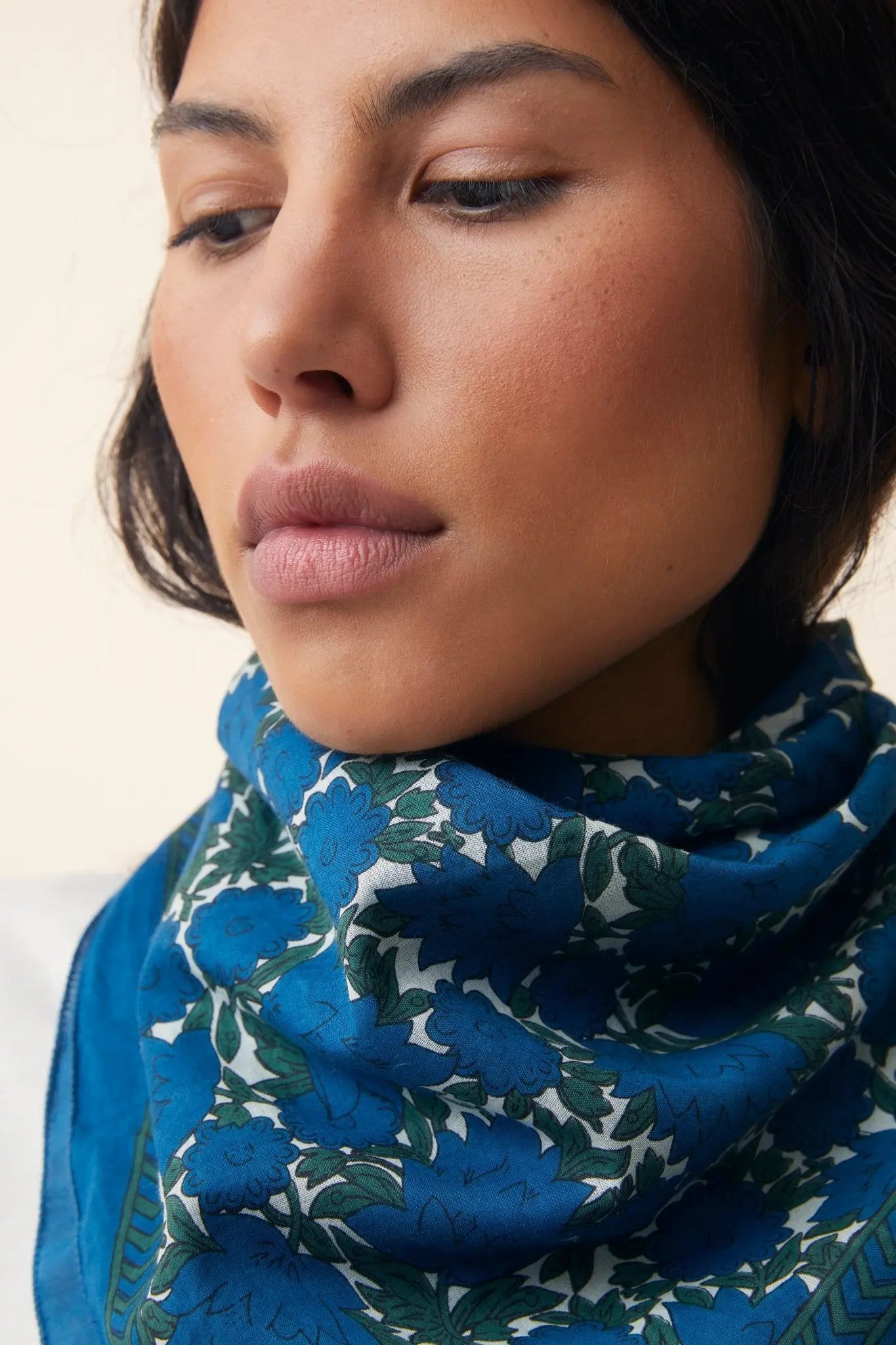 Ultraglam Floral Foulard Navy main image 0