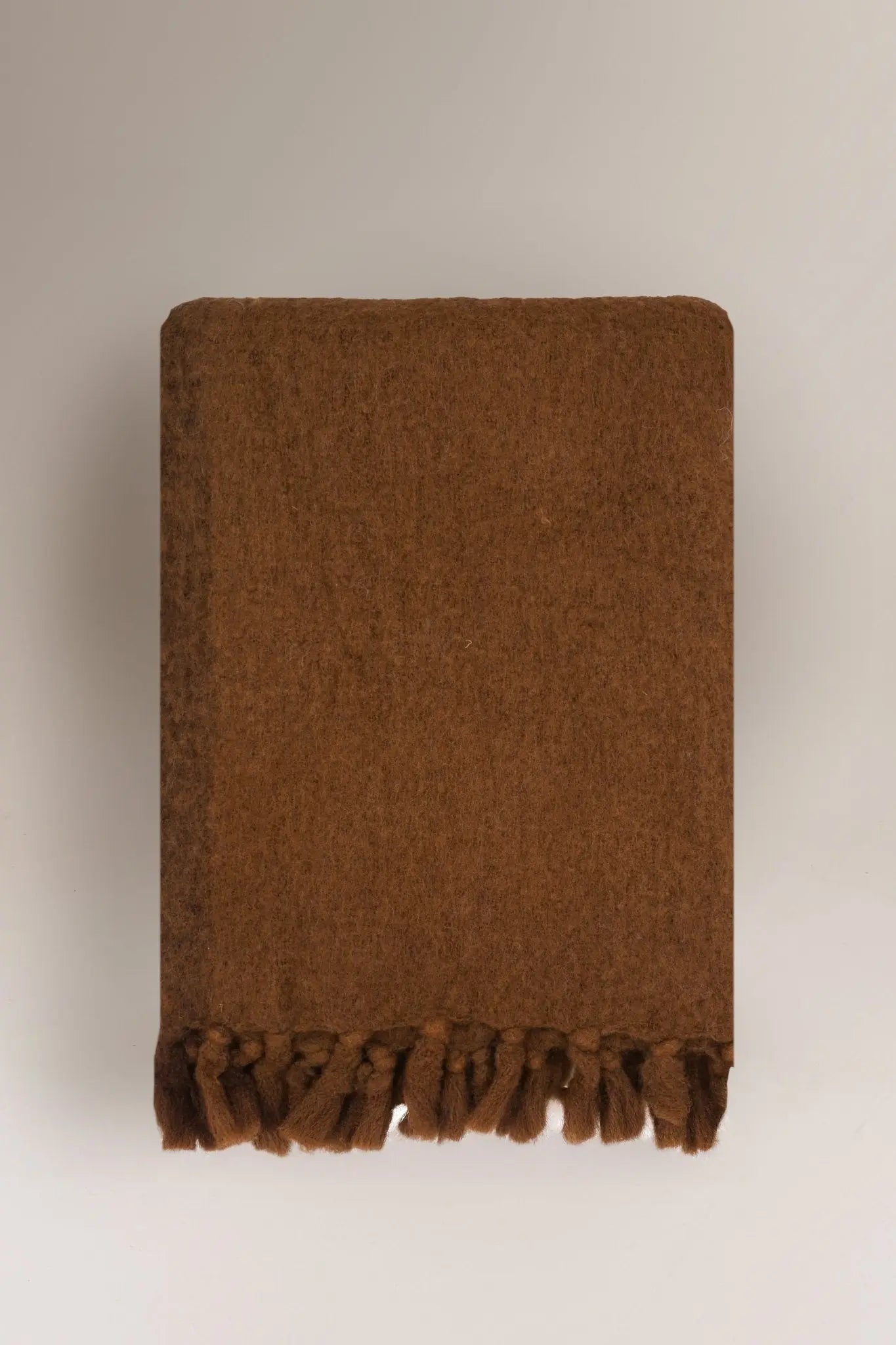 Wool Blanket No. 83 Coffee/Blue | Home Textiles | Moismont