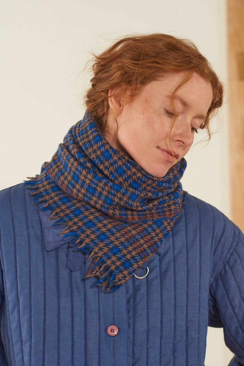 Scarf N°702 Blue Worker