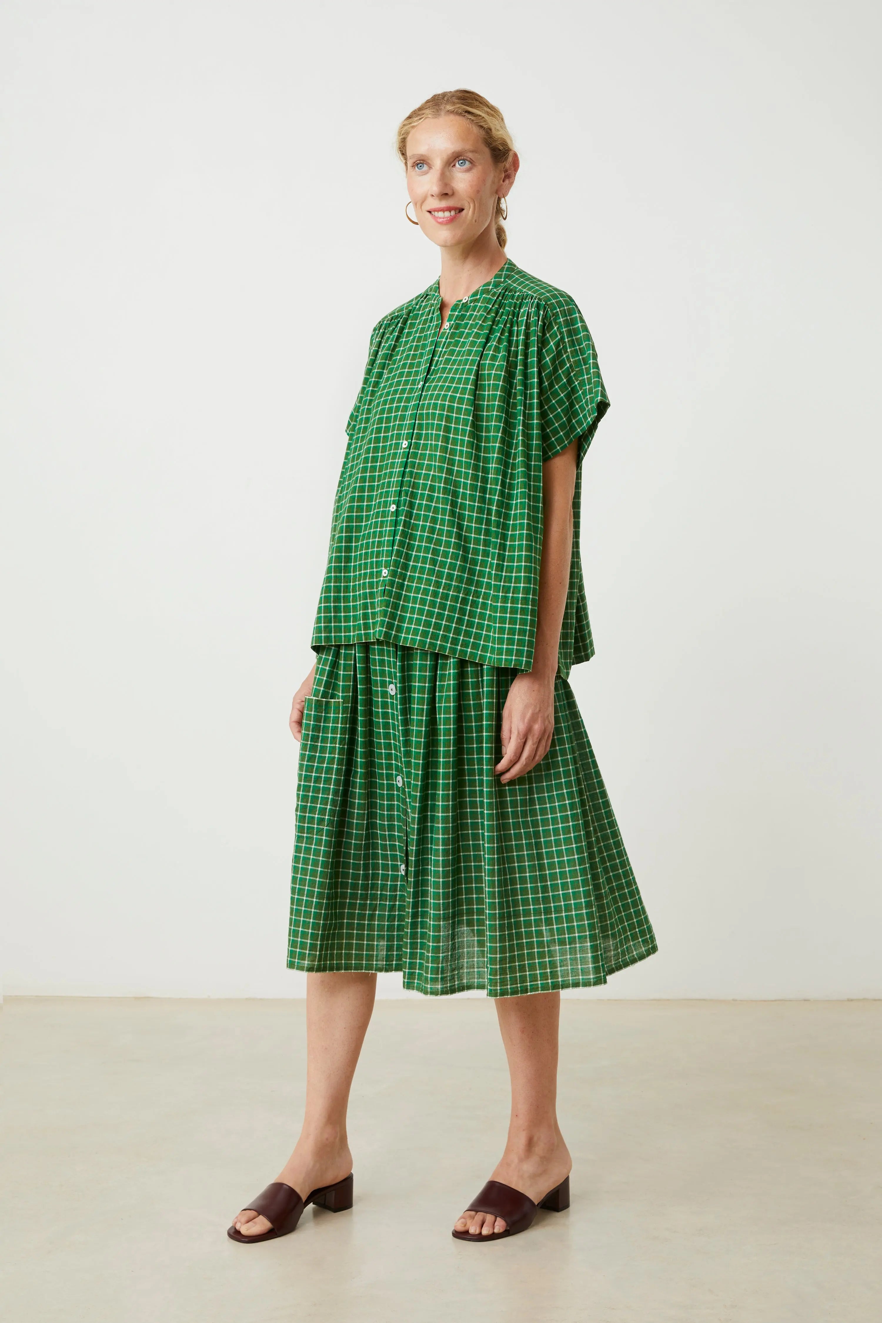 Max Shirt No. 775 Messenger Checks Palm - Moismont