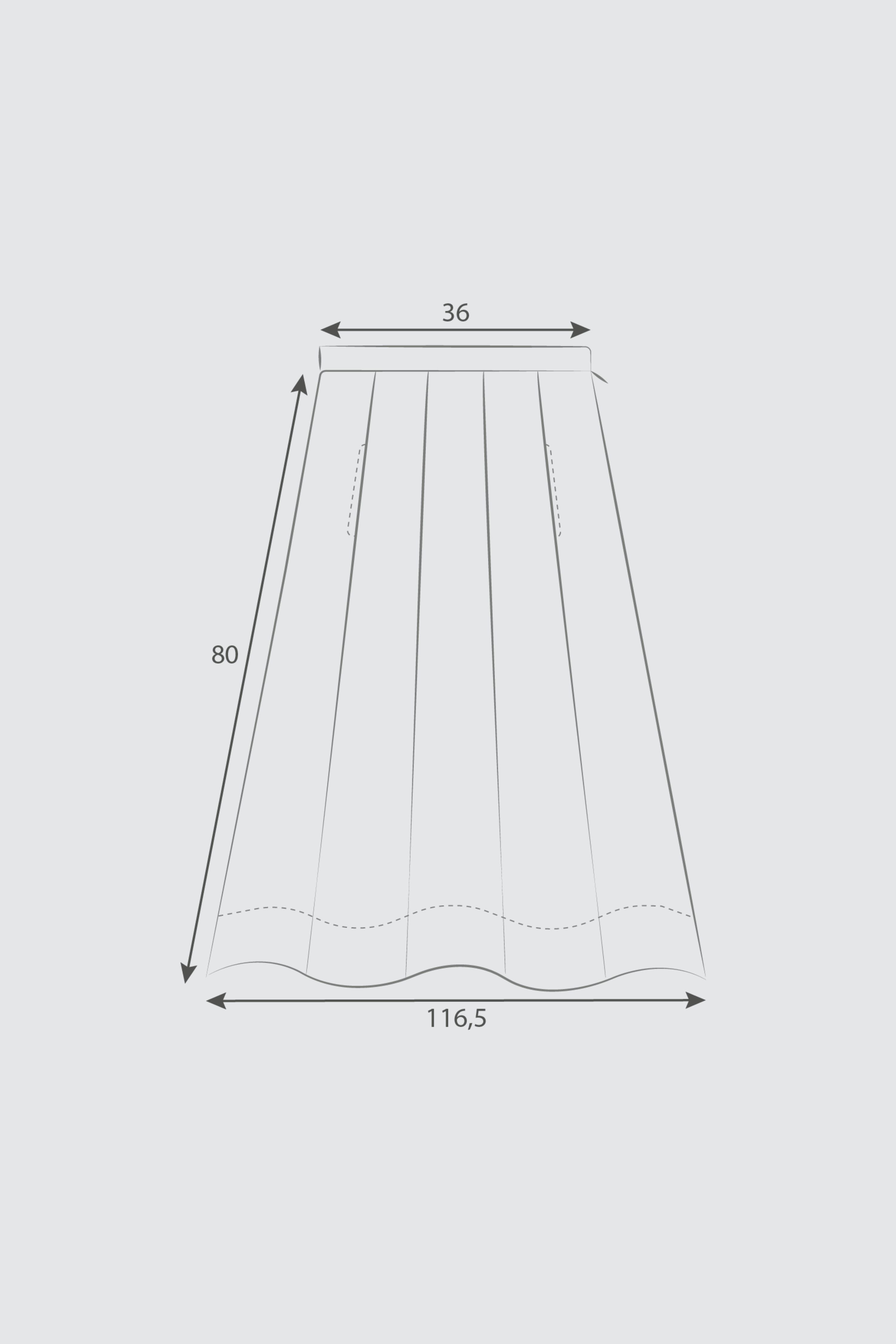 Size Guide | Jane Skirt No. 812 | Moismont