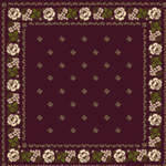 Foulard Fichu N°652 Garnet