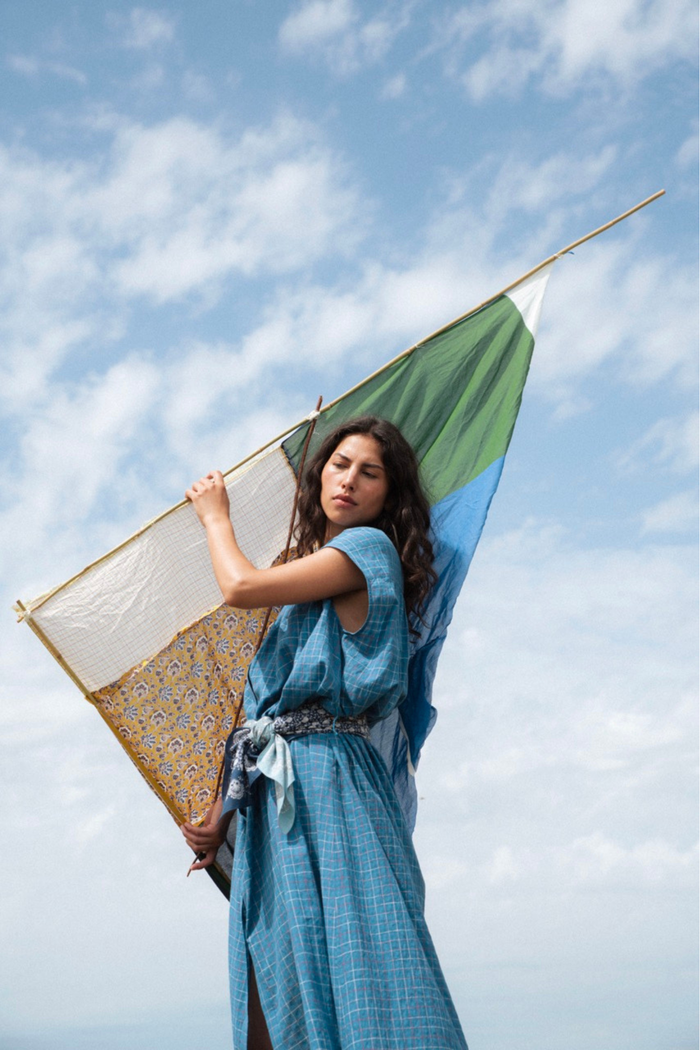 Robe Maxime N°782 Griotte Blue Worker