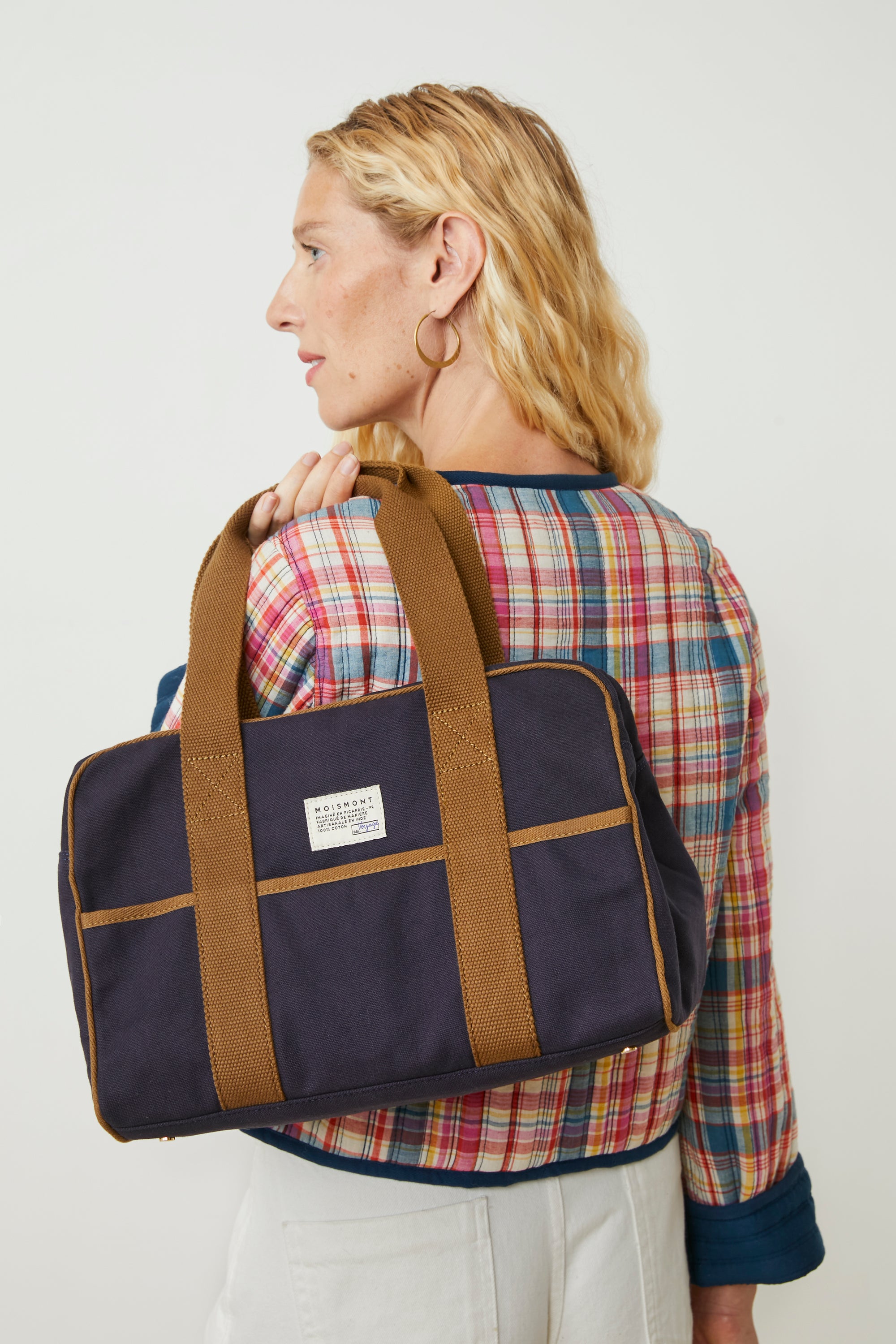 Small Weekend Bag No.47 Canva Navy Blue 