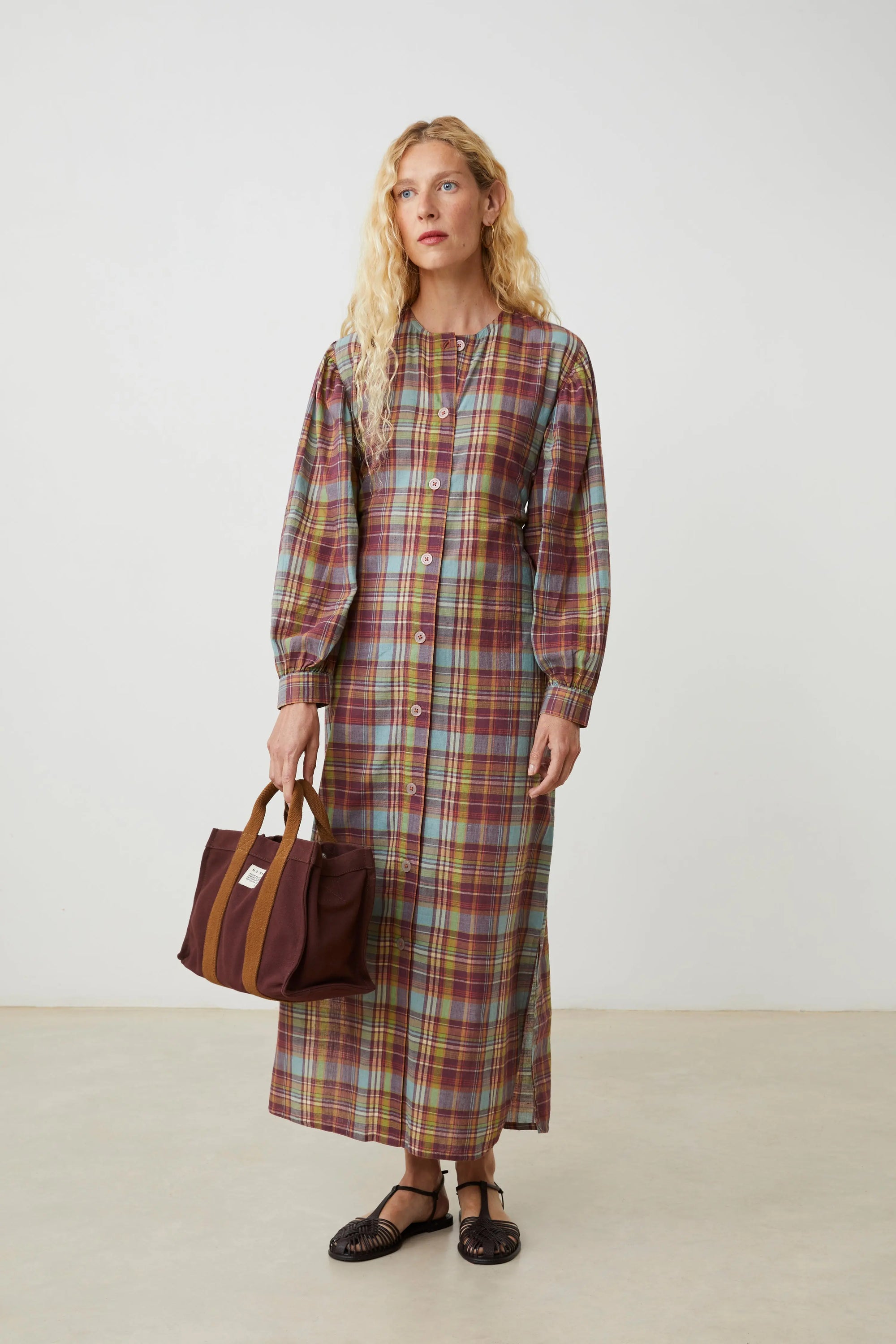 Mini tote bag N°45 Canvas Garnet