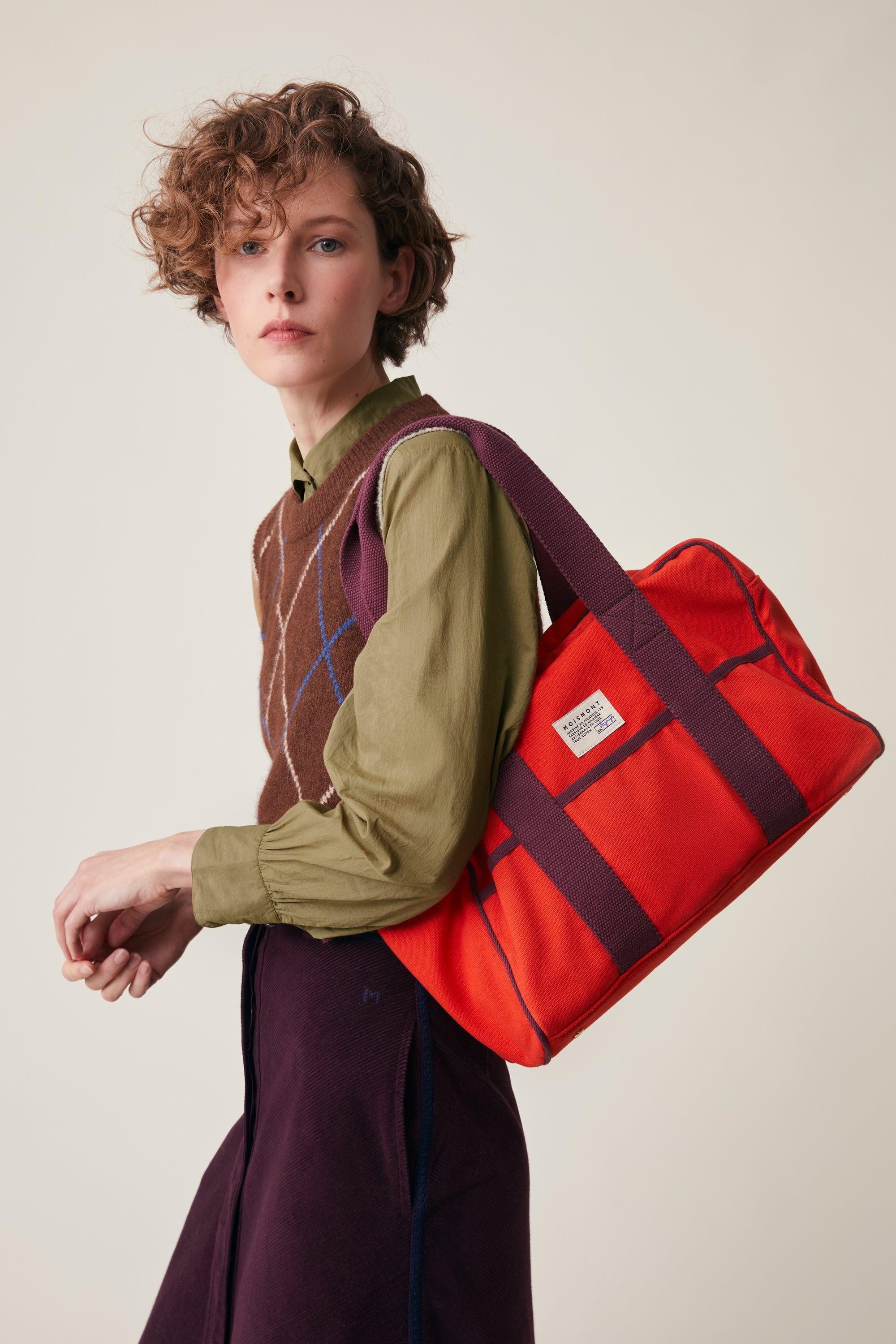 Small weekend bag N°47 Canvas Jasper