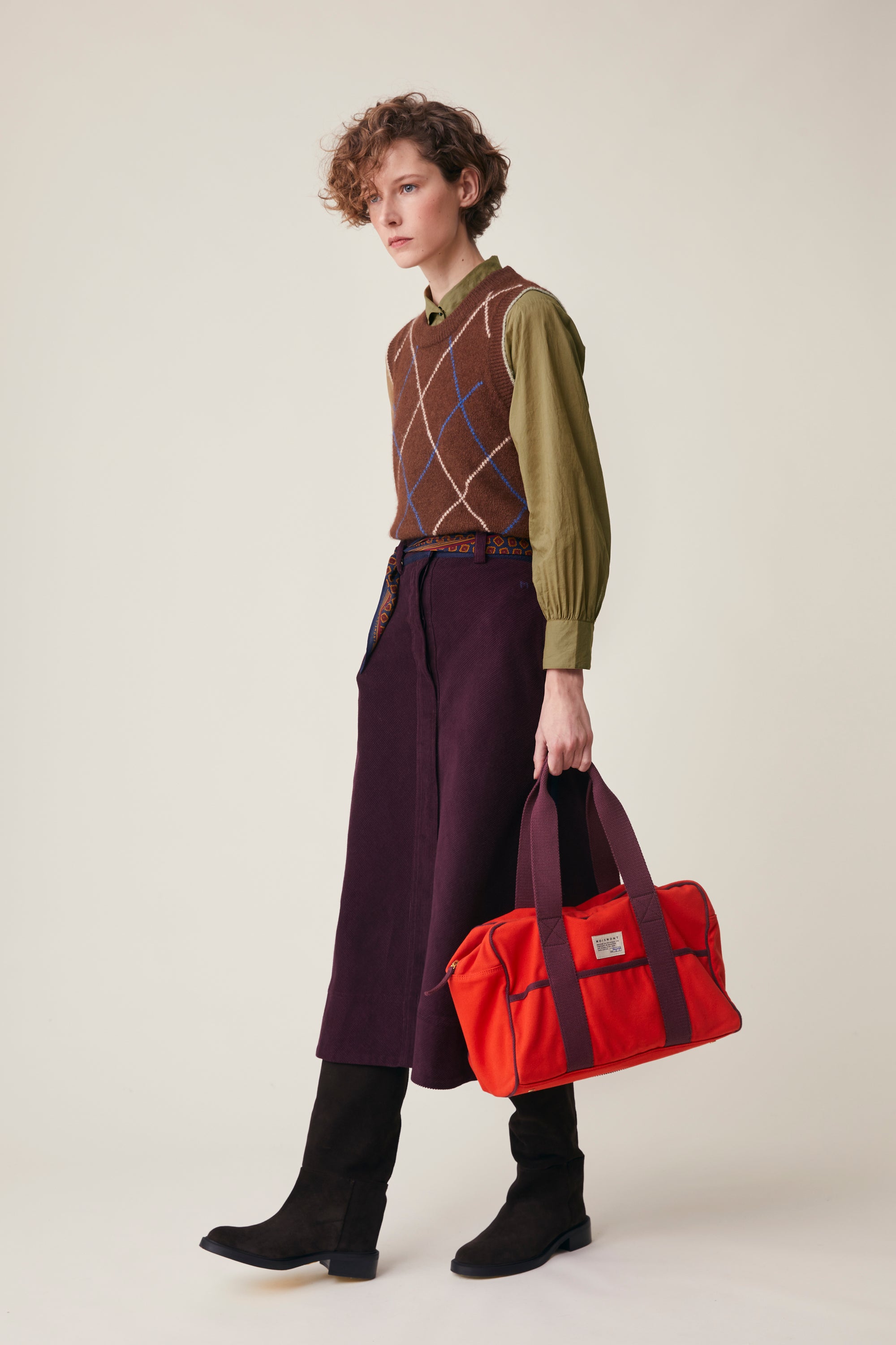 Small weekend bag N°47 Canvas Jasper