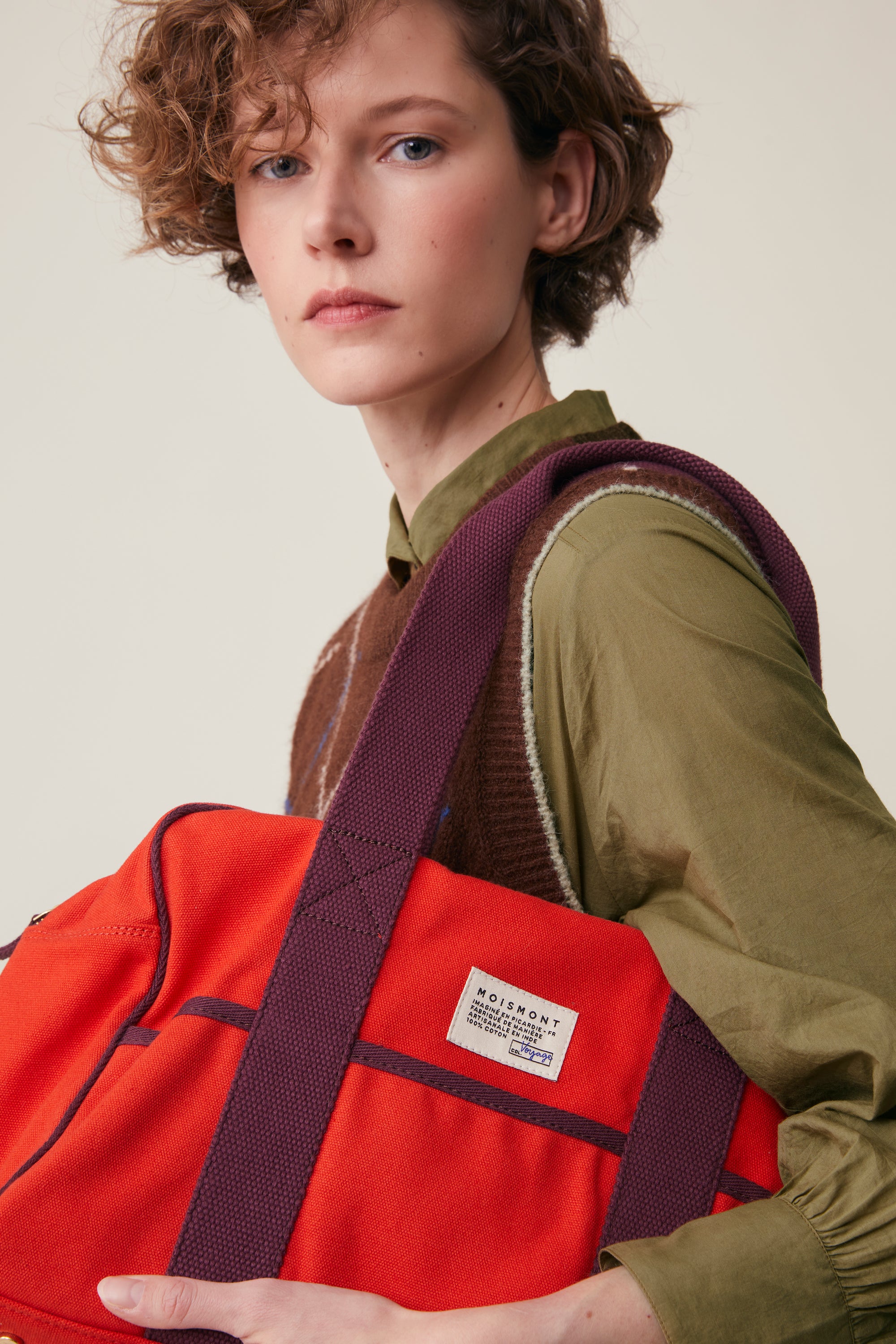 Small weekend bag N°47 Canvas Jasper