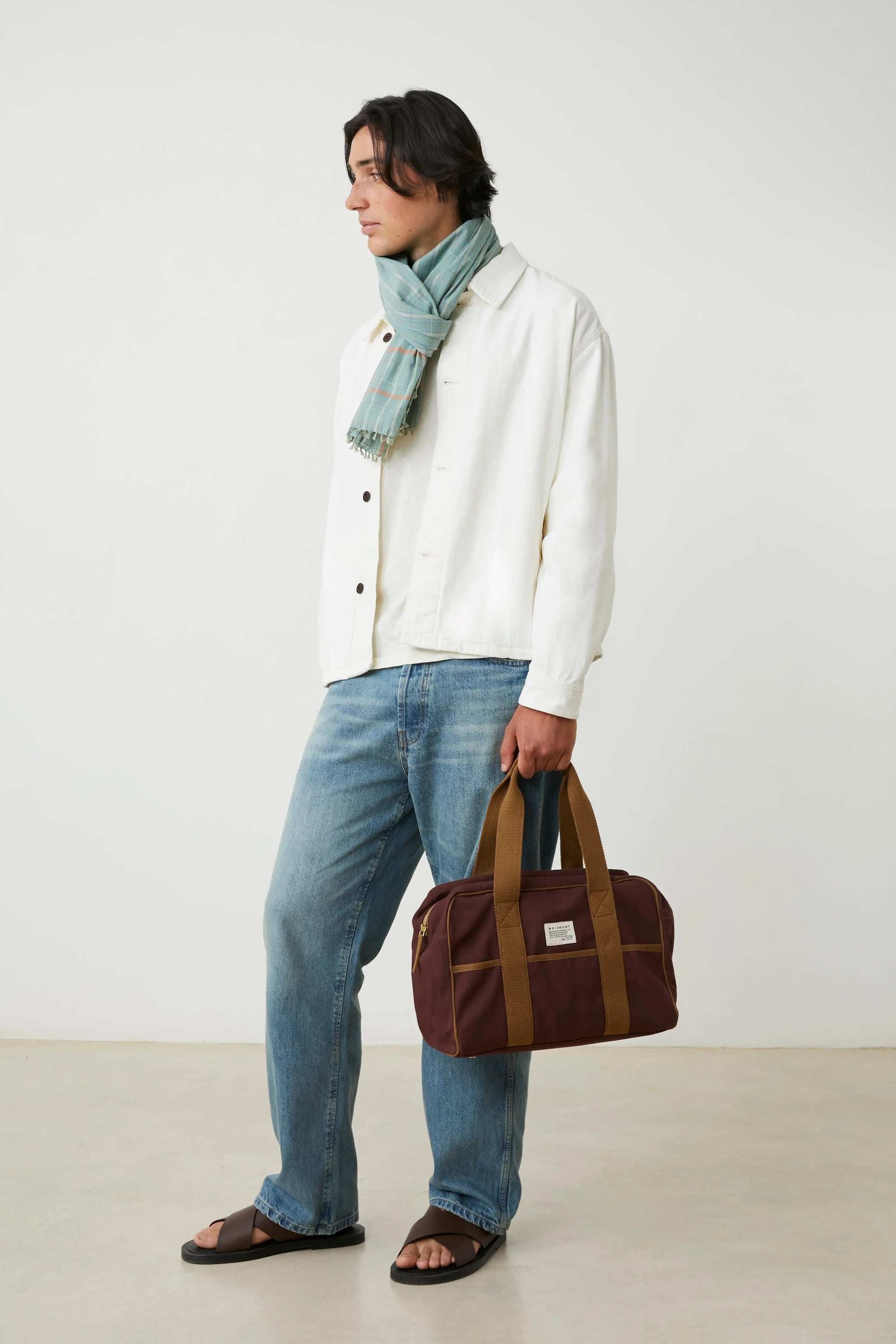 Small weekend bag N°47 Canvas Garnet