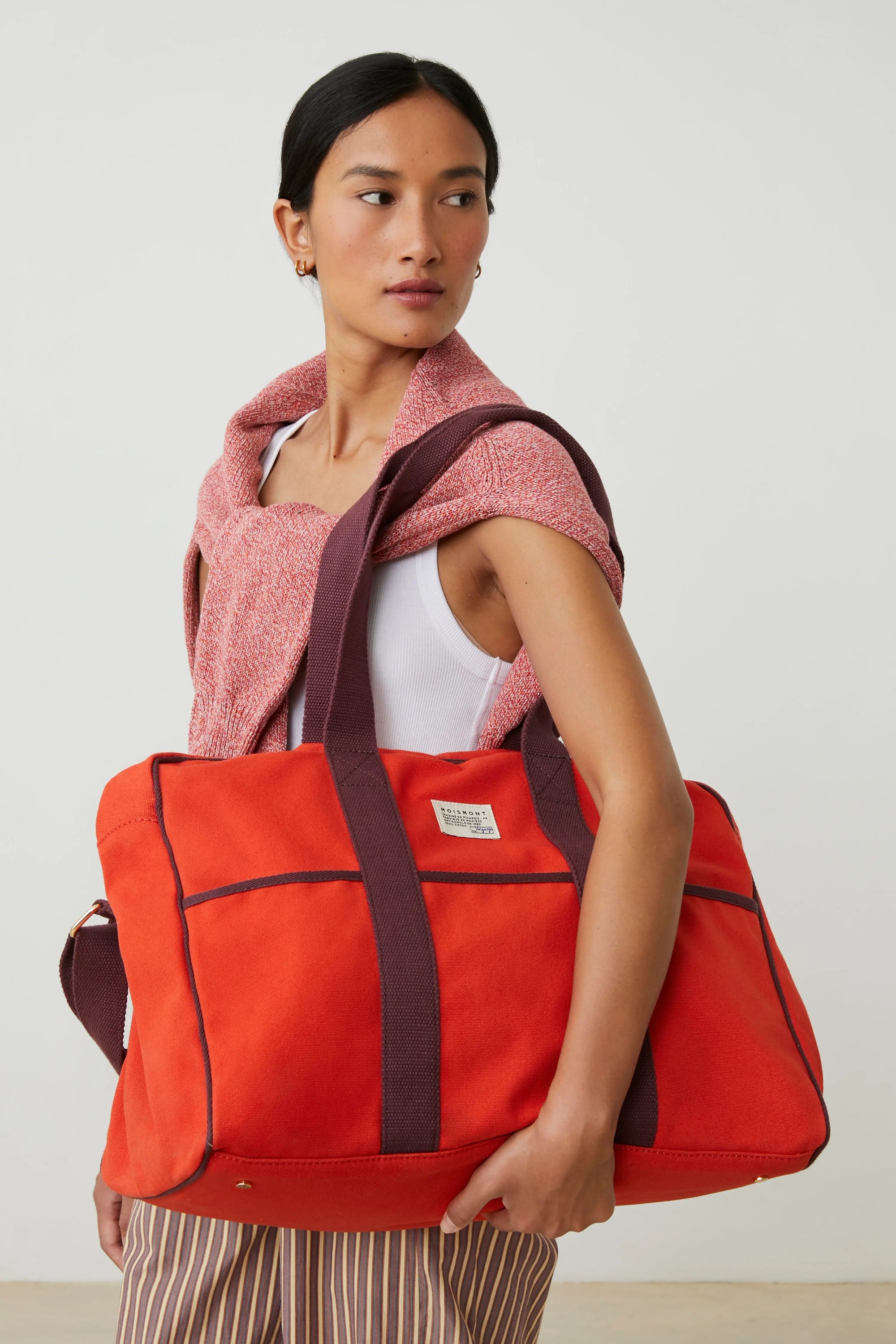 Large weekend bag N°48 Canvas Jasper