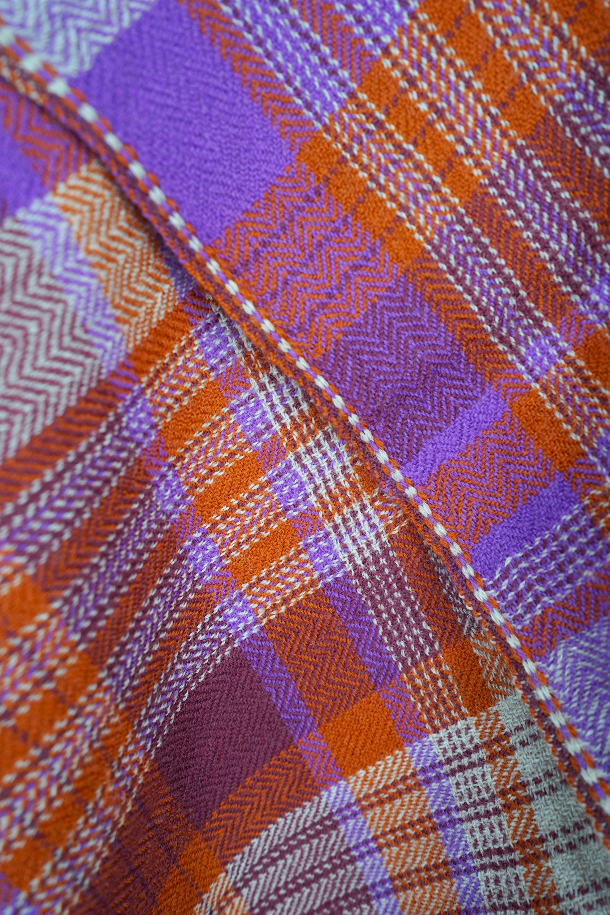 Wool Plaid N°81 Violet