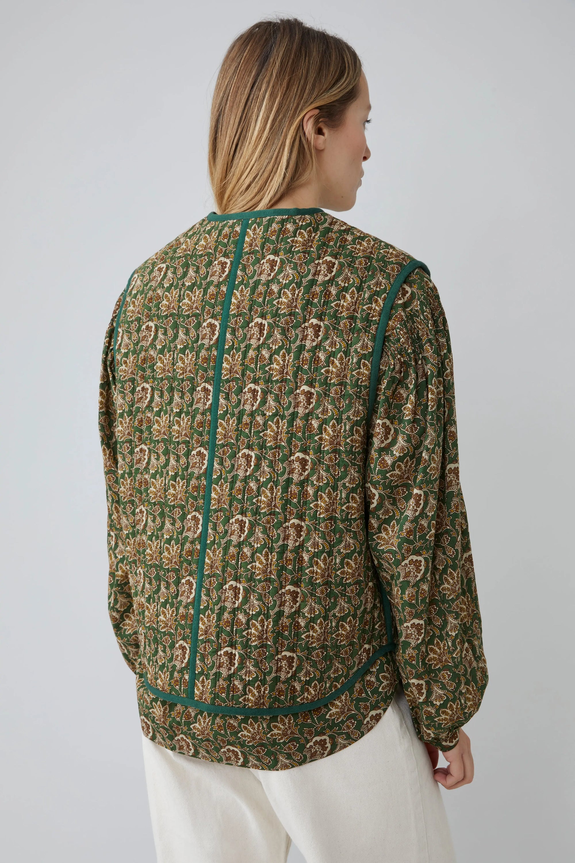 Gilet Ava N°813 India British Green - Moismont