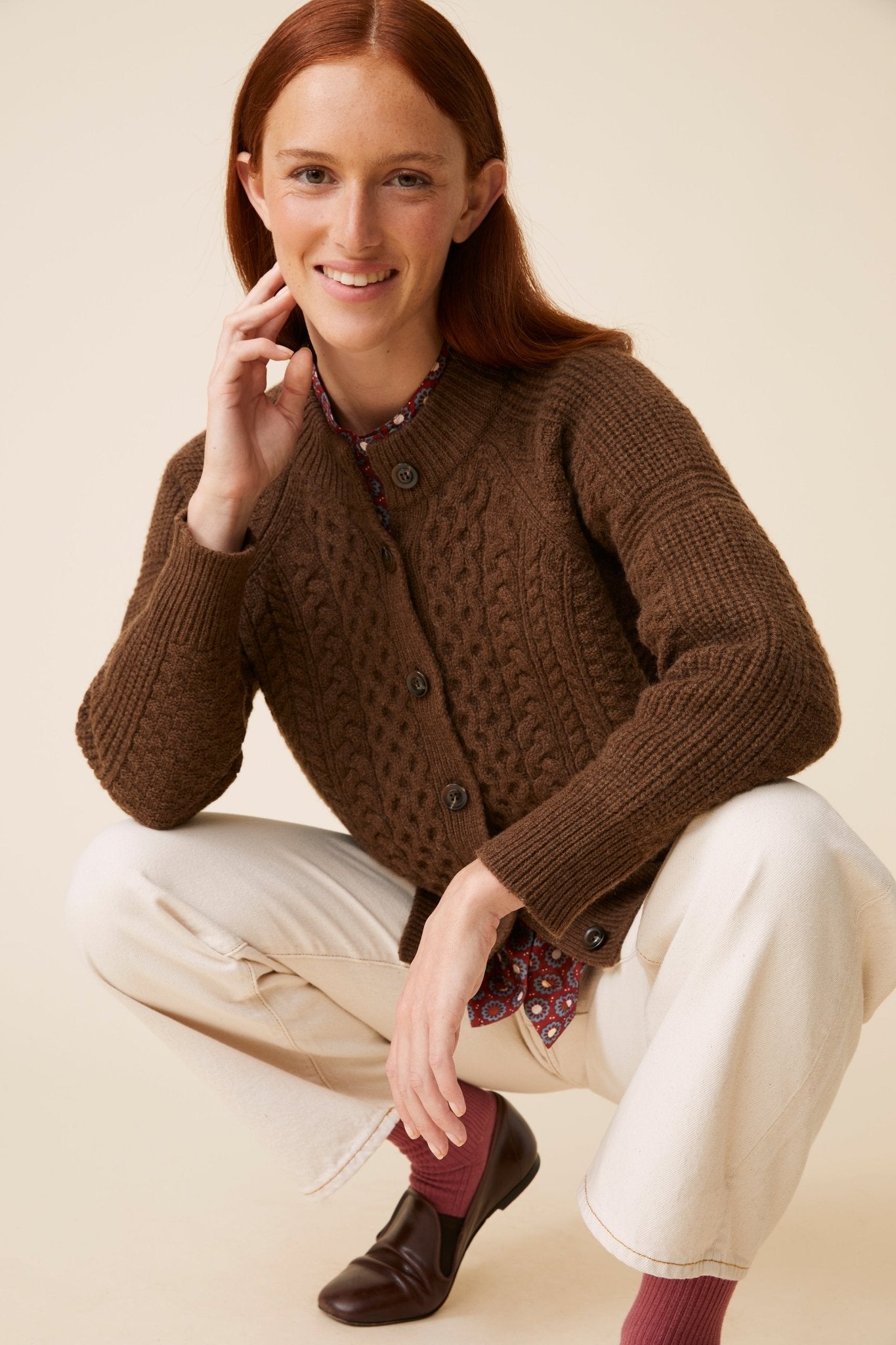 Cardigan Hortense N°205 Mocha - Moismont