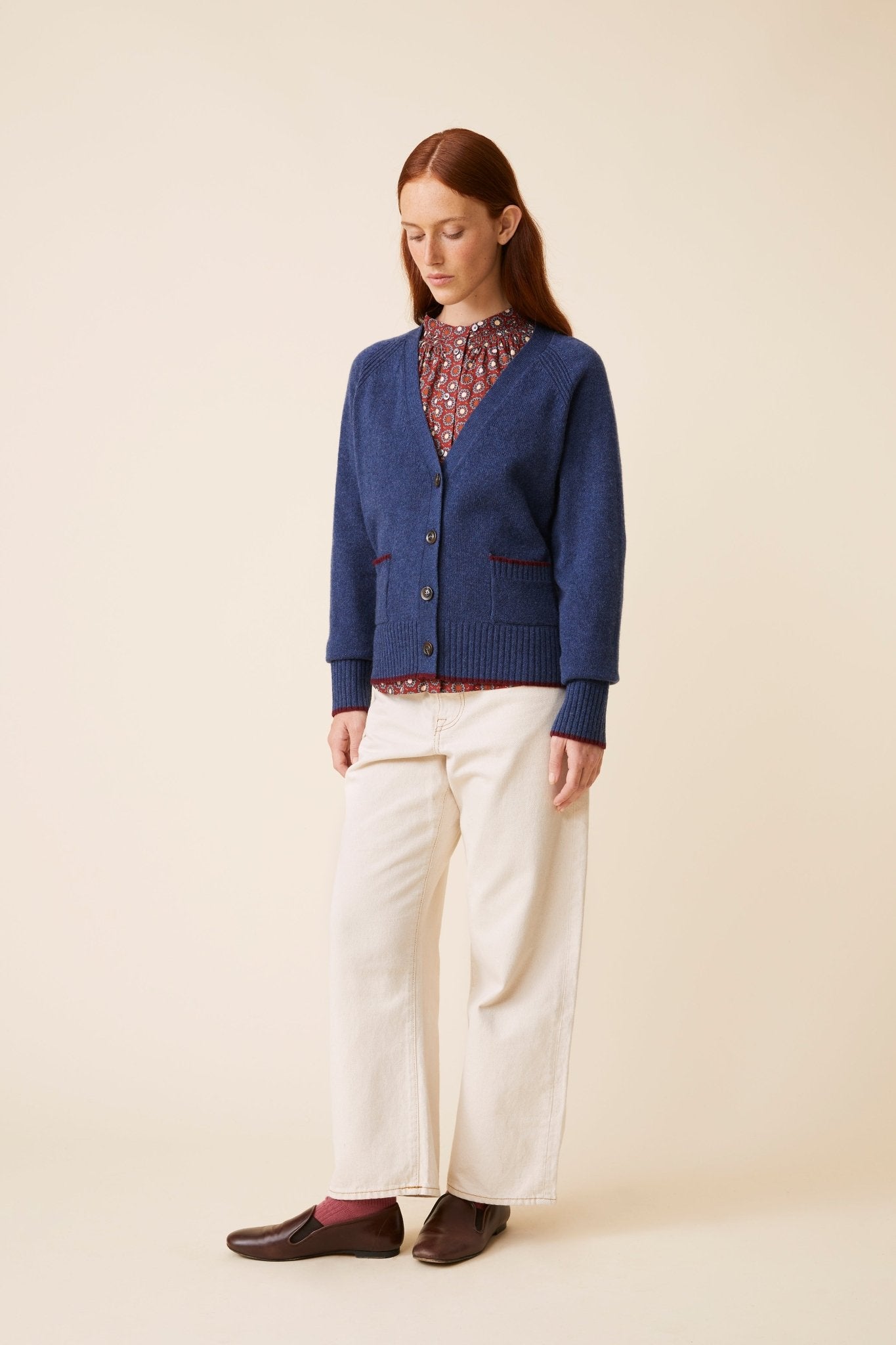 Cardigan Louison N°202 Denim Blue - Moismont