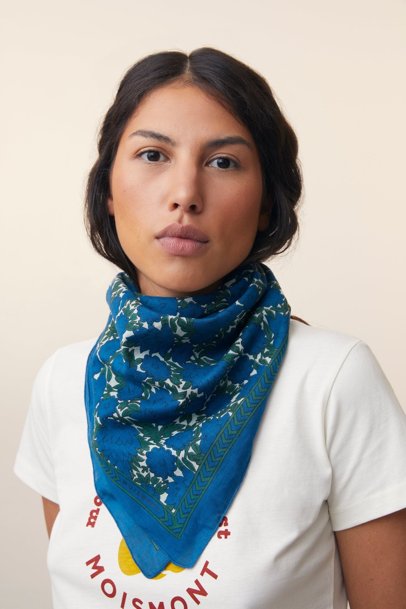 Foulard N°680 Navy Blue - Moismont