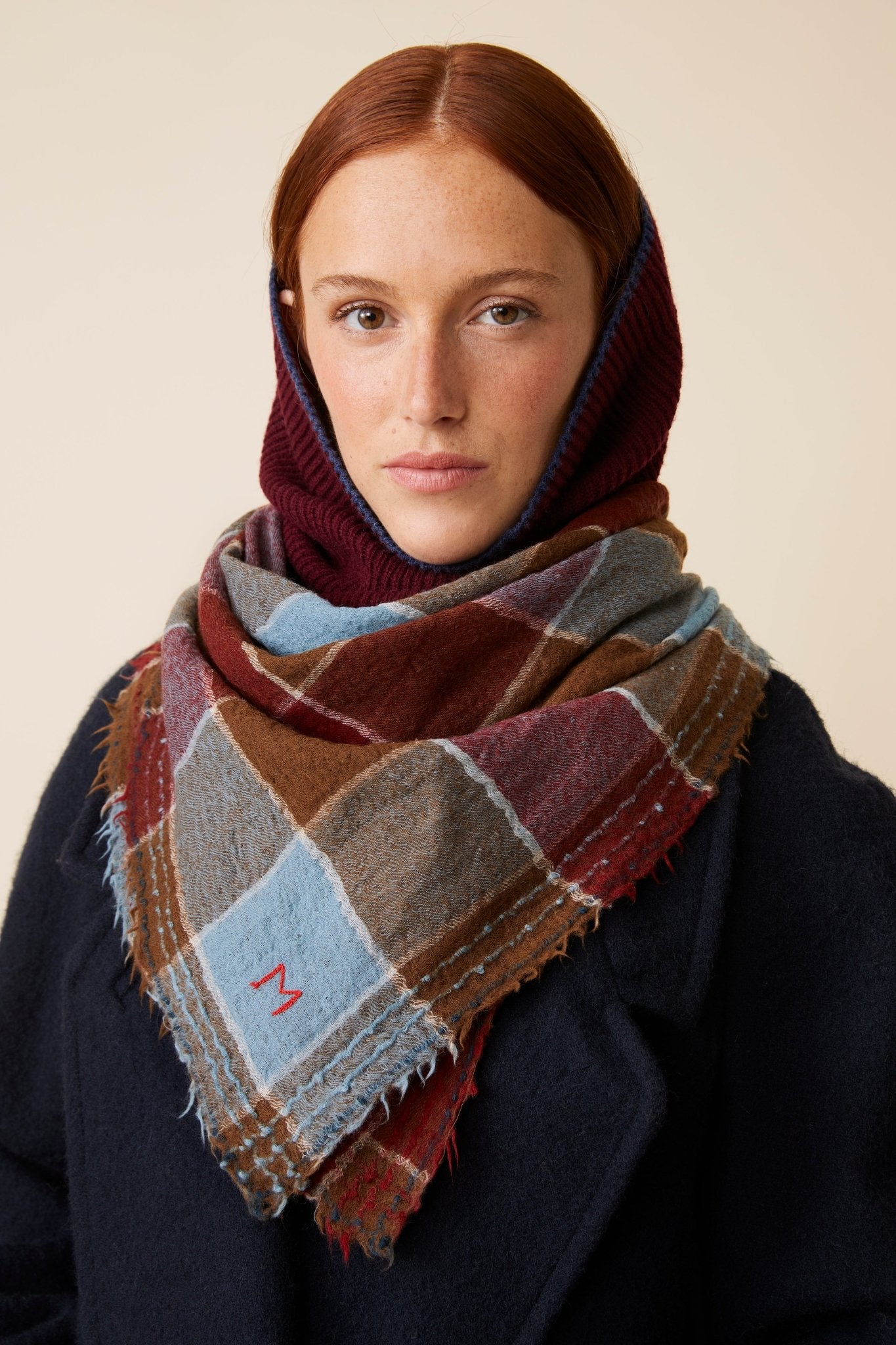 Foulard N°686 Red Wine - Moismont