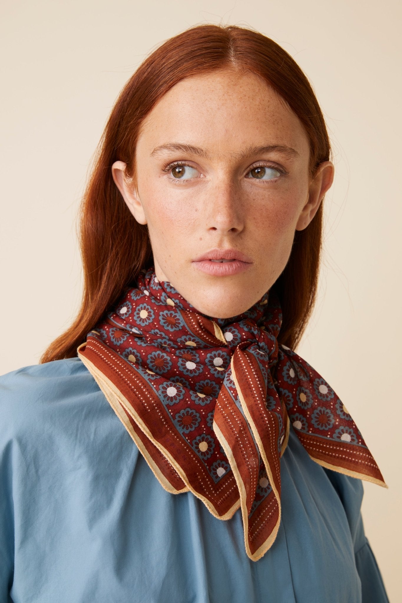 Foulard N°715 Red Wine - Moismont