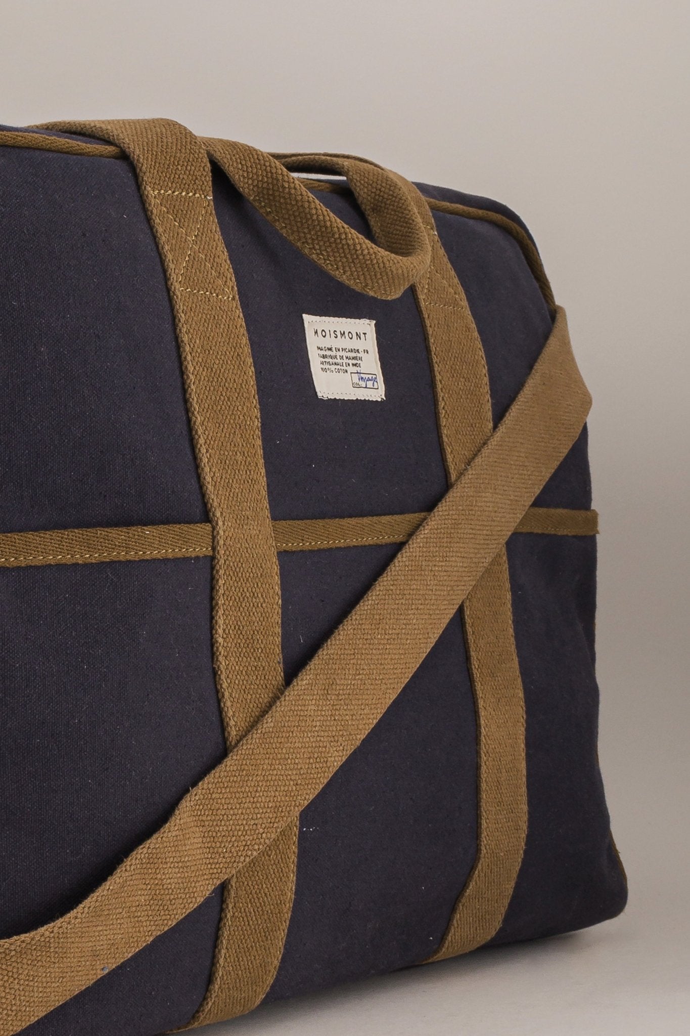 Grand Sac Week - End N°48 Canva Navy Blue - Moismont