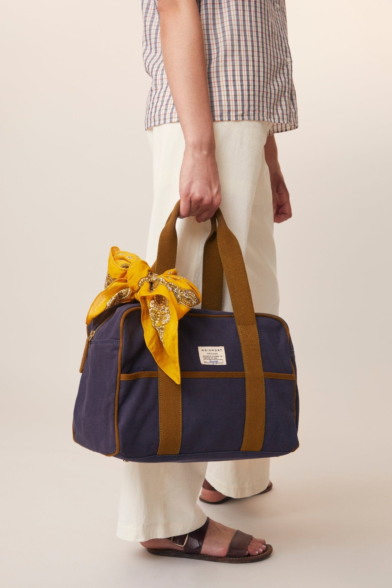 Petit Sac Week - End N°47 Canva Navy Blue - Moismont