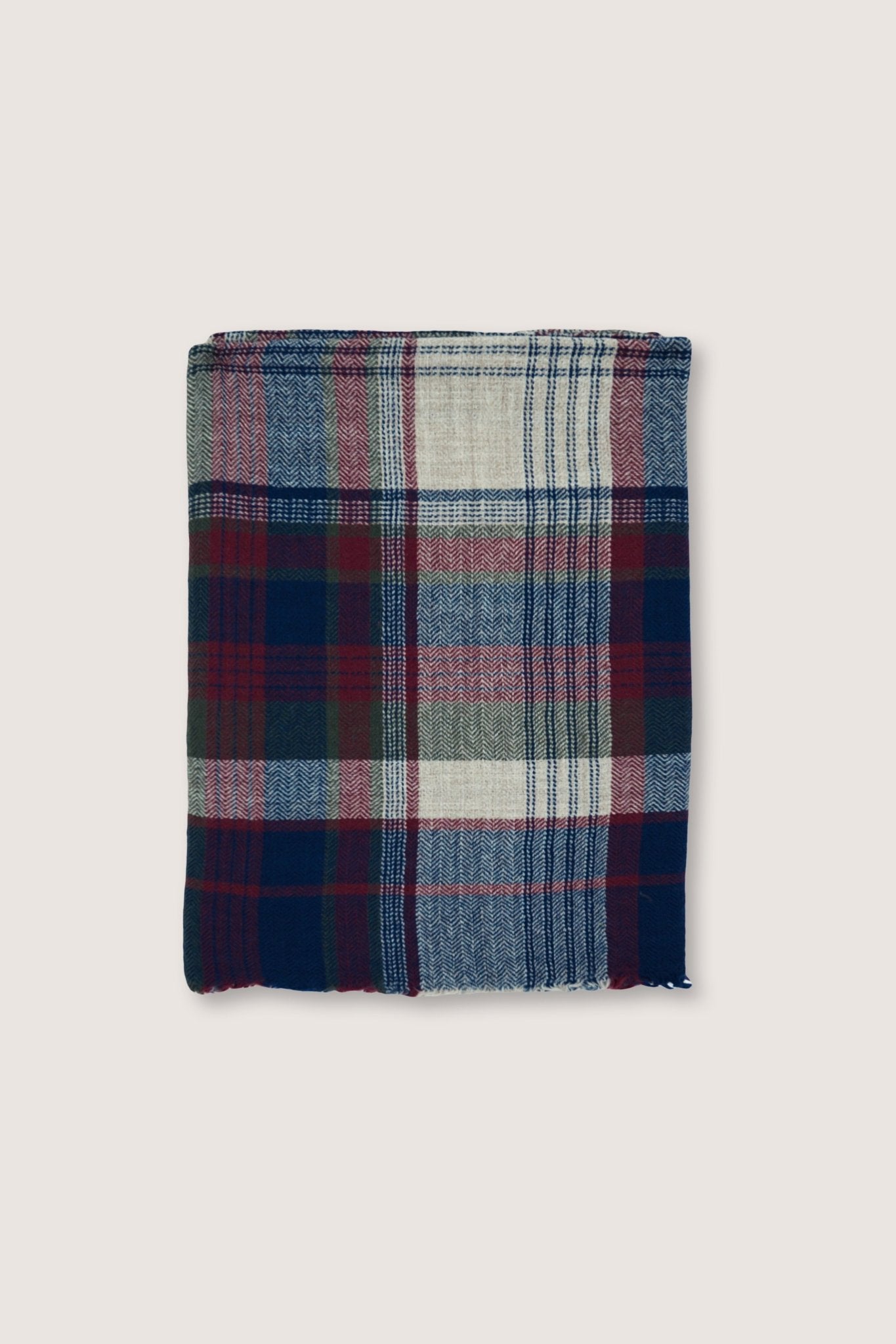 Plaid Laine N°81 Navy Blue - Moismont