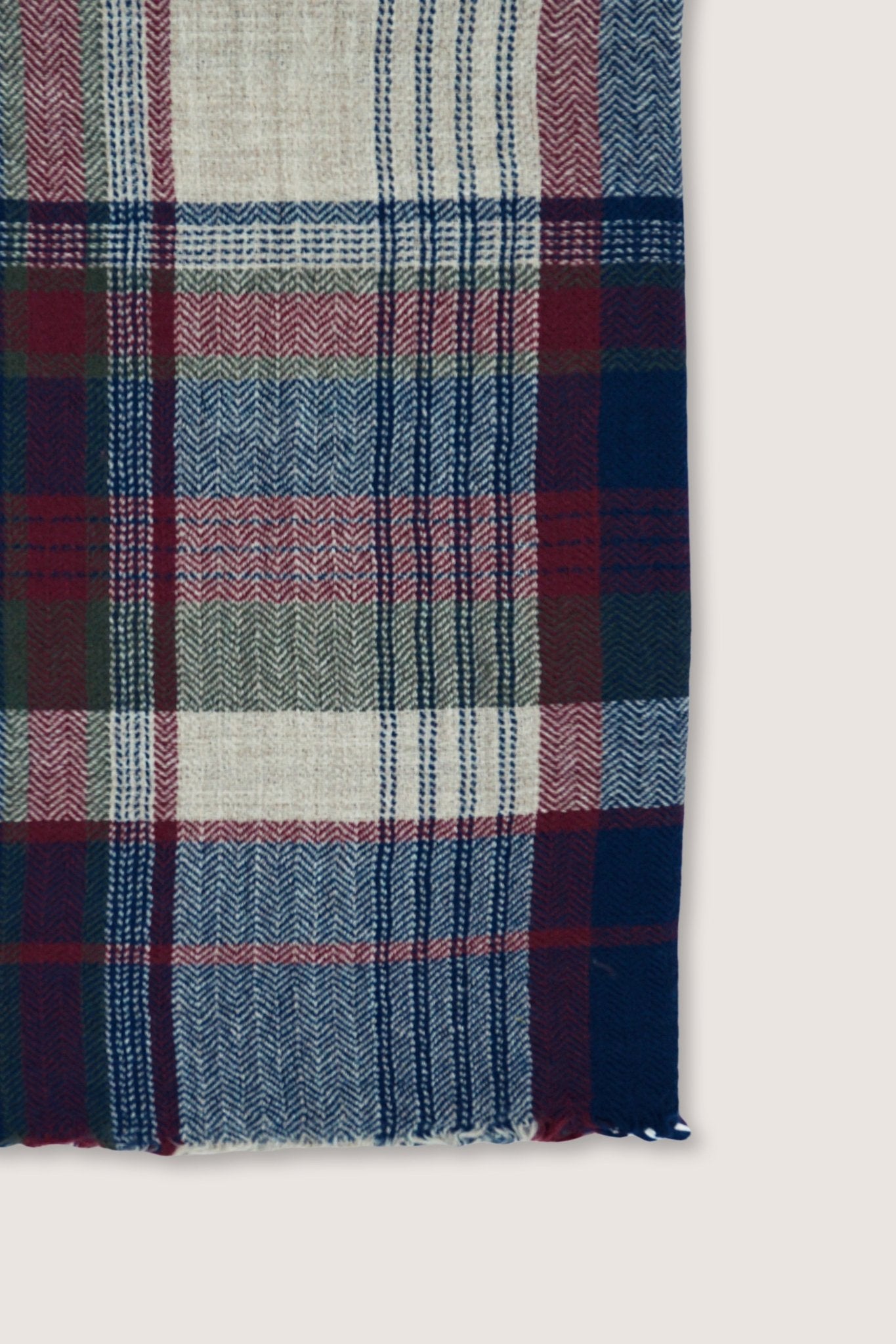 Plaid Laine N°81 Navy Blue - Moismont