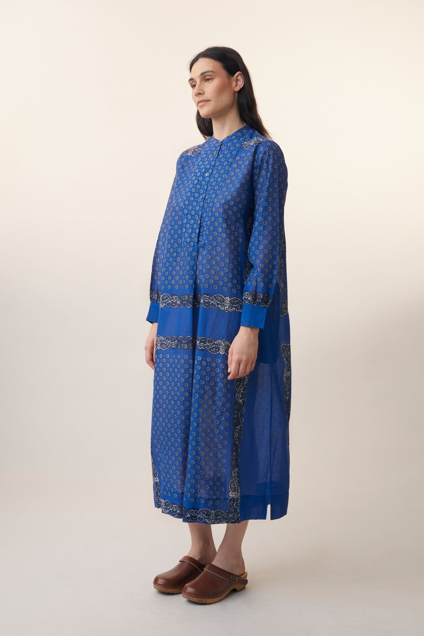 Robe Chloé N°785 Patchwork Royal Blue - Moismont