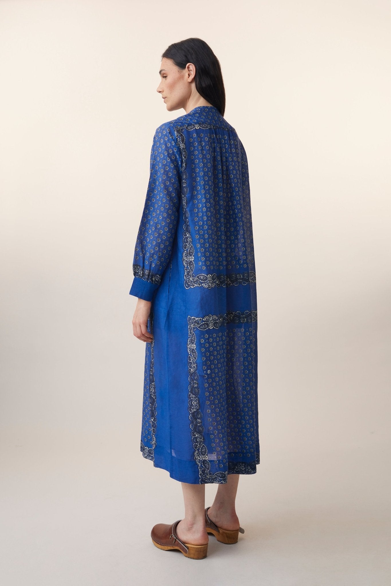 Robe Chloé N°785 Patchwork Royal Blue - Moismont