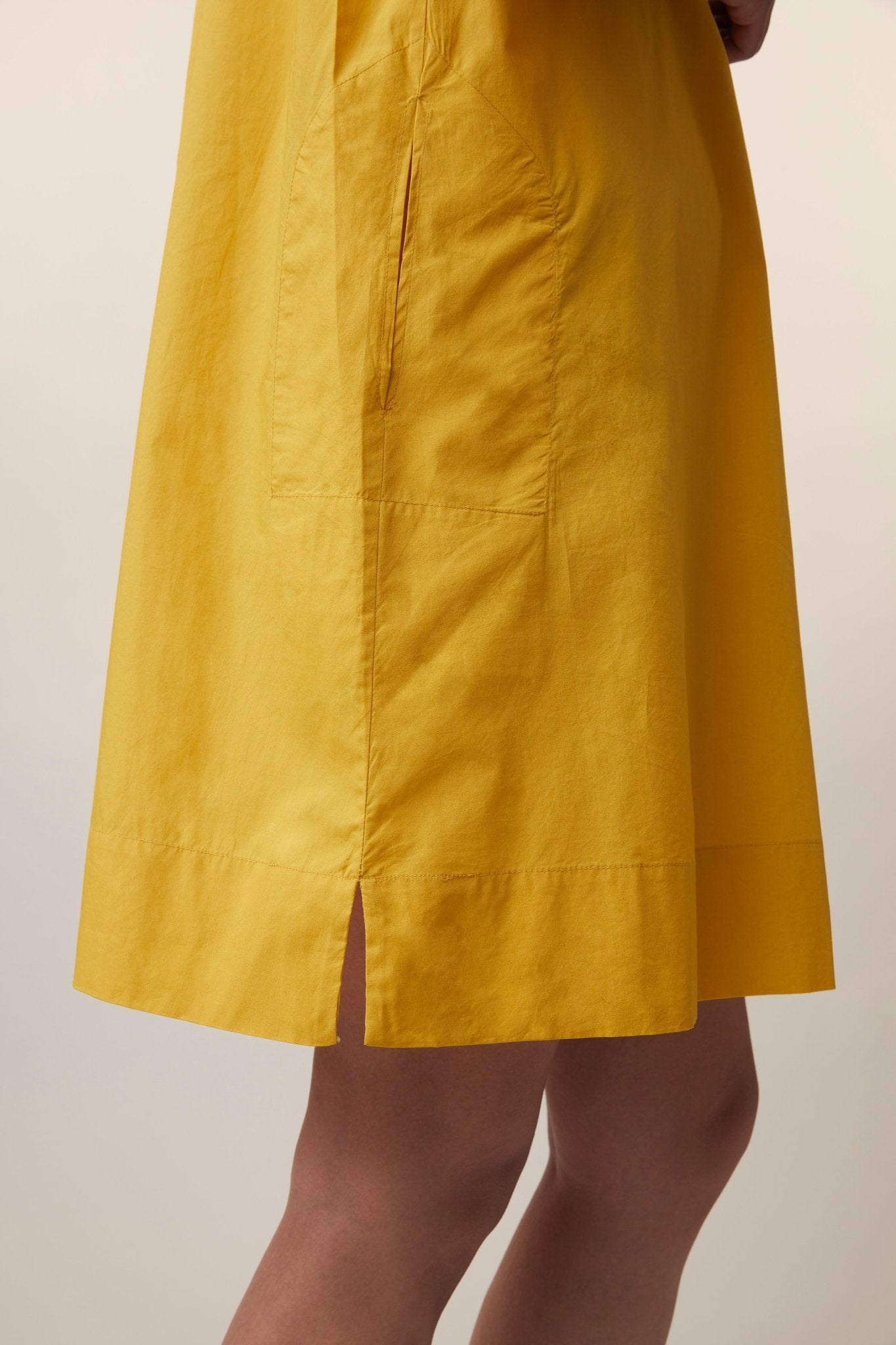 Robe Martine N°784 Poplin Holi Yellow - Moismont