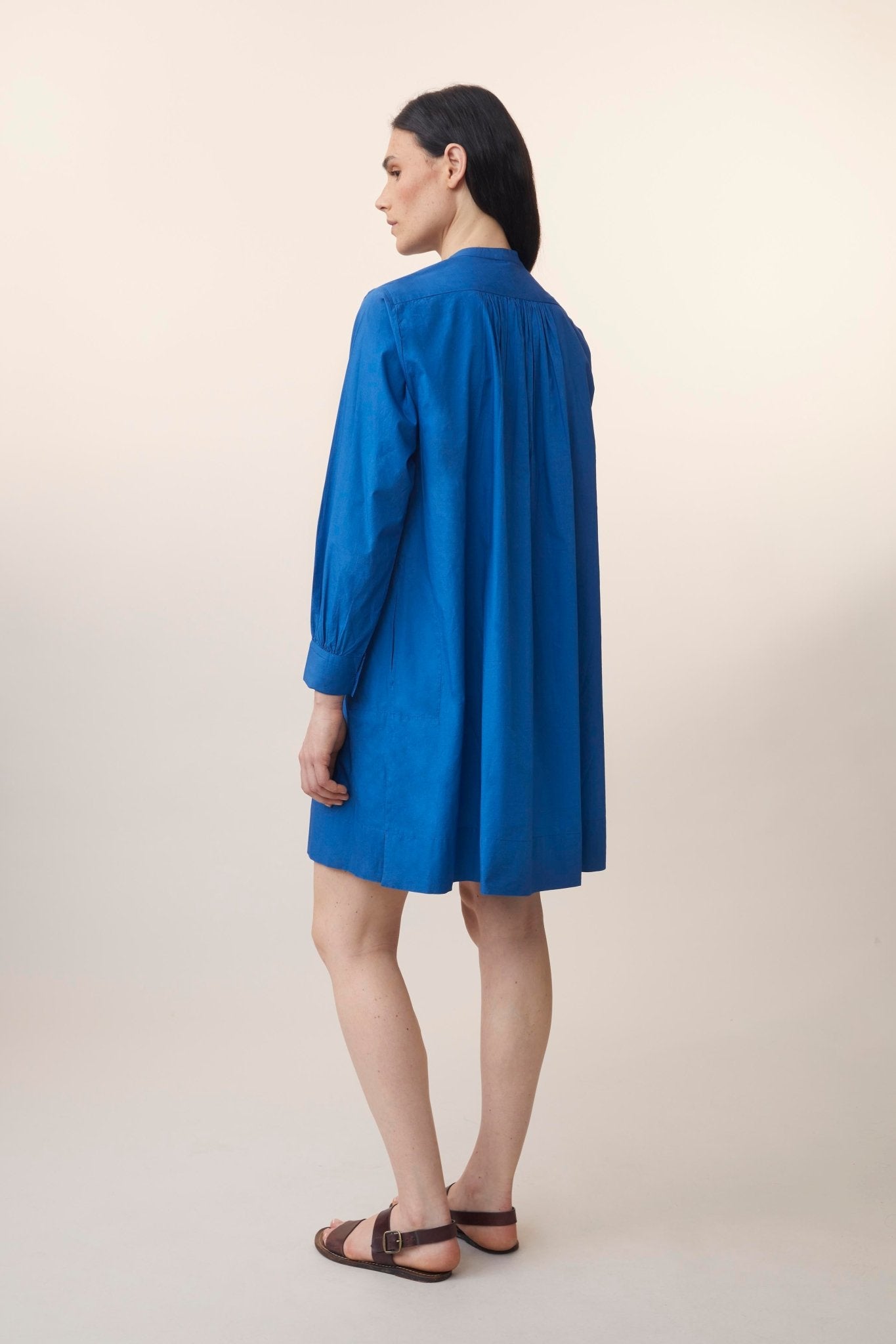 Robe Martine N°784 Poplin Royal Blue - Moismont