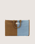 Sac Cabas N°39 Block Coffee/Blue - Moismont