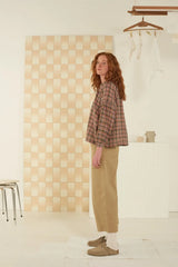 Blouse Louise N°708 Checks Chenai Nut - Moismont