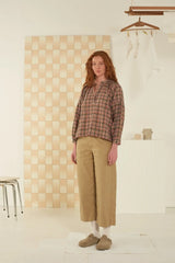 Blouse Louise N°708 Checks Chenai Nut - Moismont