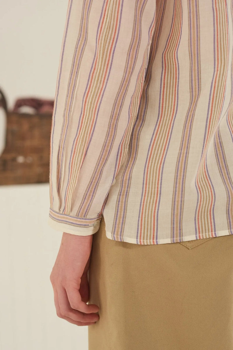 Blouse Nina N°707 Stripes Roma Natural - Moismont
