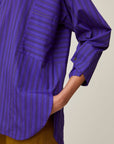 Chemise Simone N°730 Stripes Violette - Moismont