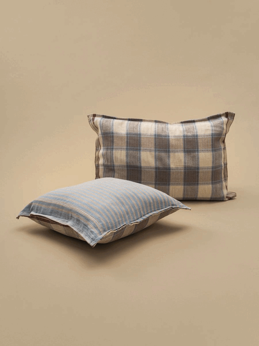 Coussin Coton N°16 Dutch Blue Moismont