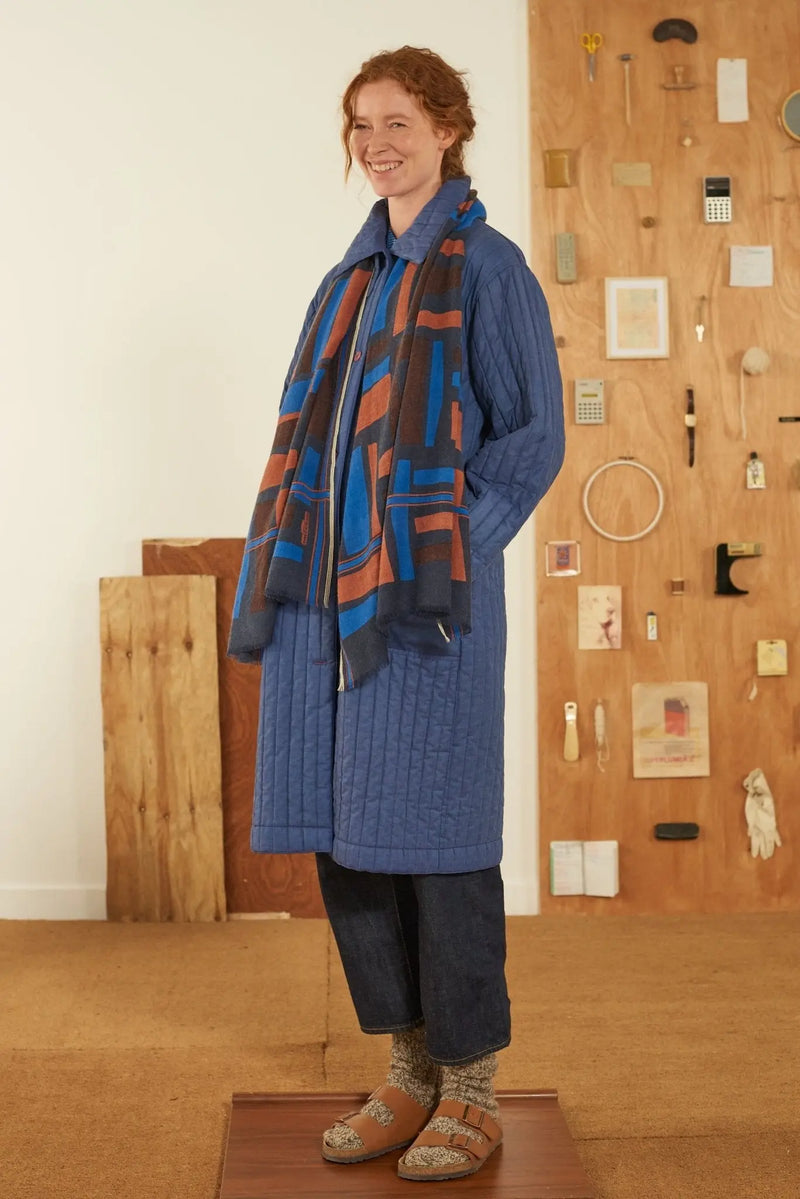 Echarpe N°690 Blue Worker - Moismont