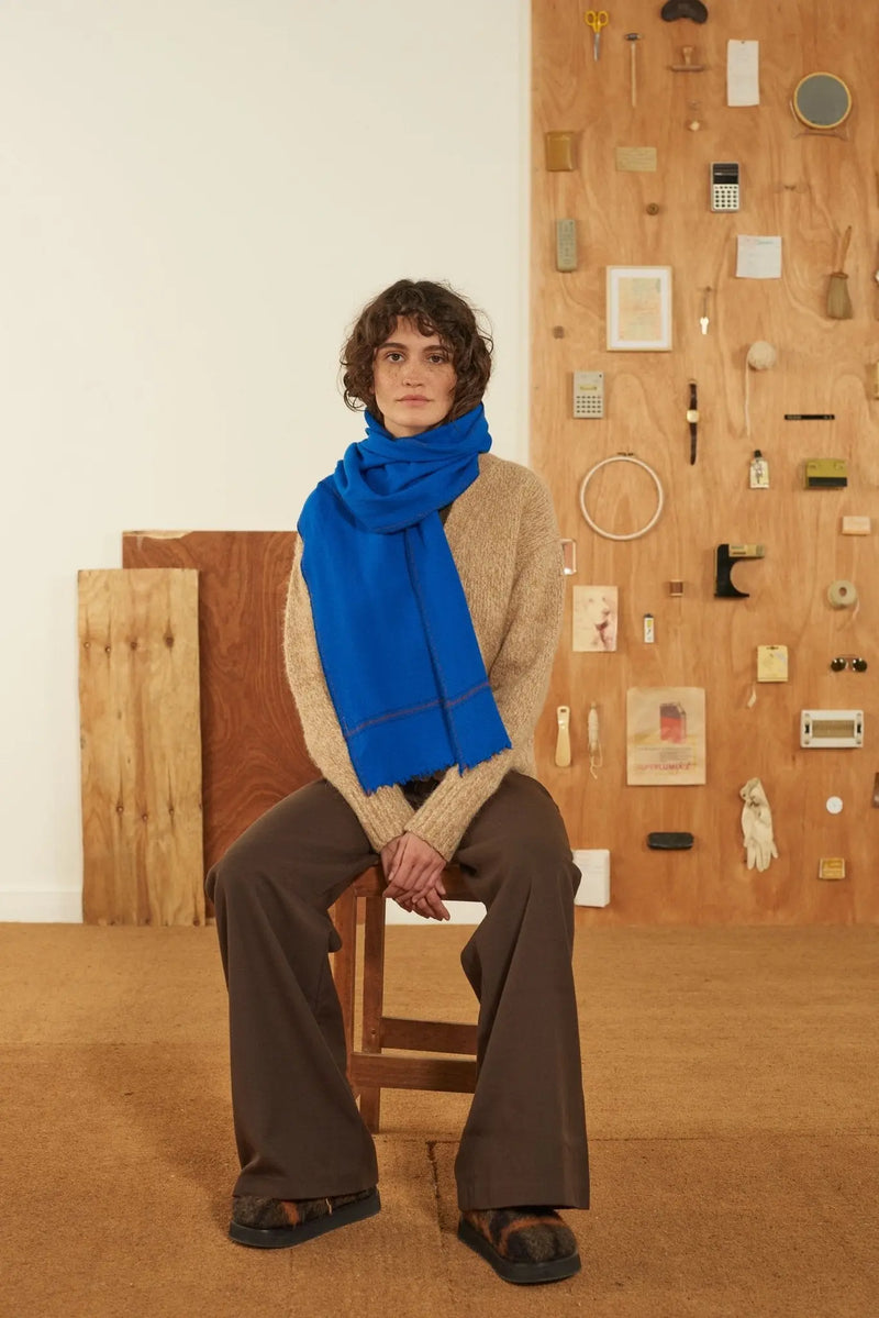 Echarpe N°697 Blue Worker - Moismont