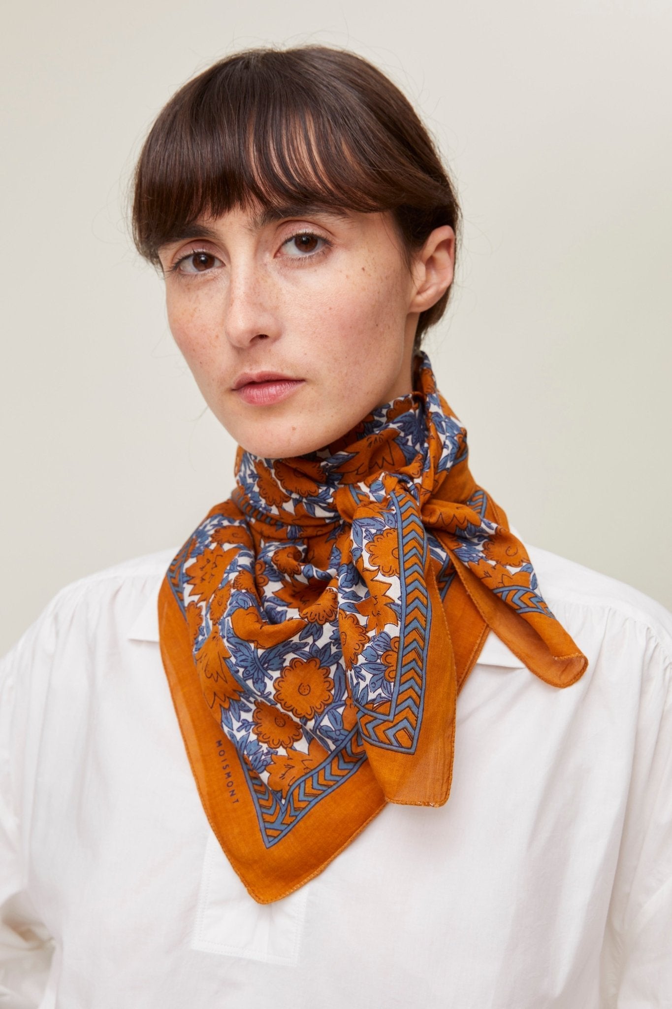 Cotton scarf N°680 Terracotta | Women | Moismont