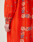 Robe Chloe N°737 Patchwork Poppy Red - Moismont